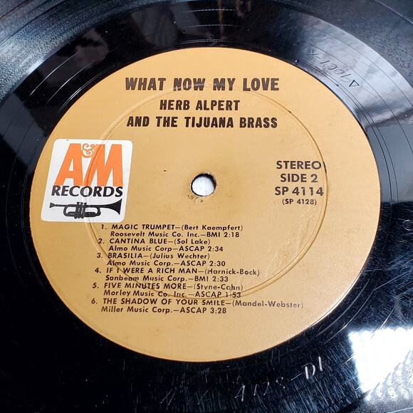 Lot of 3 Vintage Herb Alpert 33 rpm Vinyl Records AM Records Stereo - Picture 6 of 16